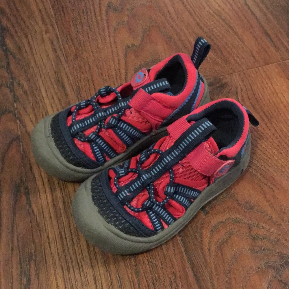 Pink and Navy Water Shoes